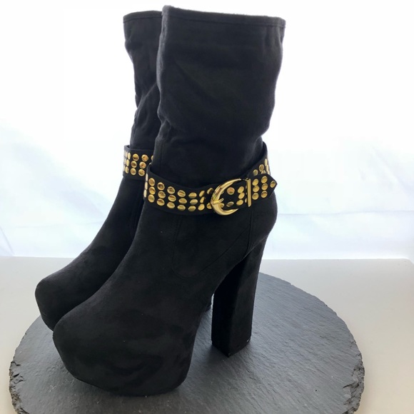 Fahrenheit Shoes - Fahrenheit FRH Black Platfrom Boots size 8.5